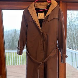 Vintage Lavender London Fog Trench Coat with removable liner-Large